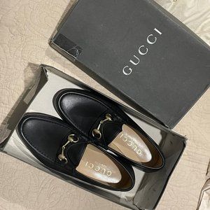 GUCCI women's horsebit leather loafer shoes